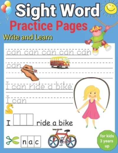 Cover for Bobo Mester Bobo · Write and Learn Sight Word Practice Pages: Must Know Sight Words Activity Workbook, An Ecellent Resource for Children Learning Sight Words (Paperback Book) (2021)