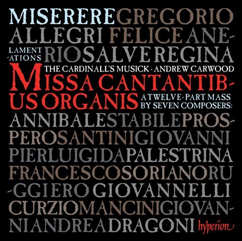 Cover for Cardinalls Musickcarwood · Allegrimisererethe Music Of Rome (CD) (2011)