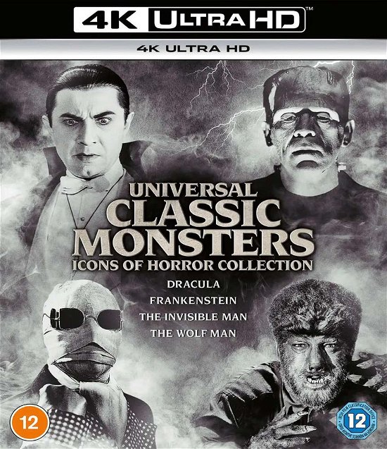 Universal Classic Monsters 1 · Dracula  / Frankenstein  / The Invisible Man / The Wolf Man (4K Ultra HD) (2021)
