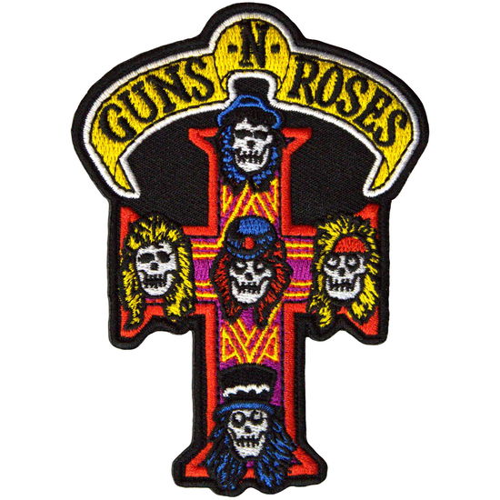 Cover for Guns N Roses · Guns N' Roses Printed Patch: Appetite For Destruction Cross (Standard) (Patch) (2024)