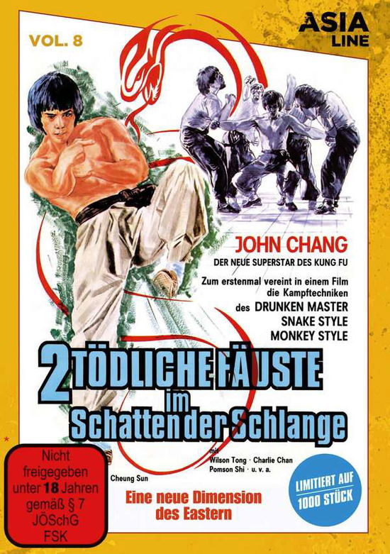 Cover for Asia Line · 2 Toedliche Faeuste Im Schatten Der Schlange (DVD) (2017)