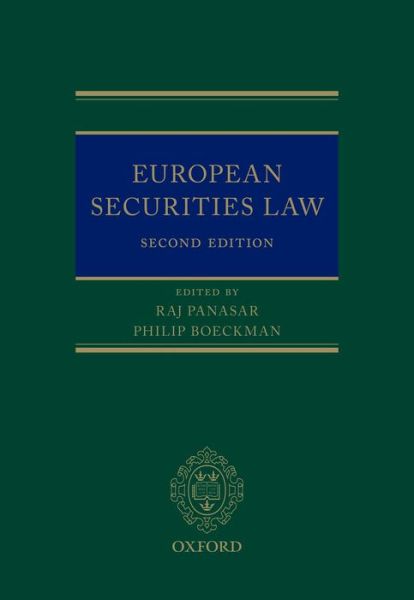 Cover for Raj Panasar · European Securities Law (Hardcover Book) [2 Revised edition] (2014)