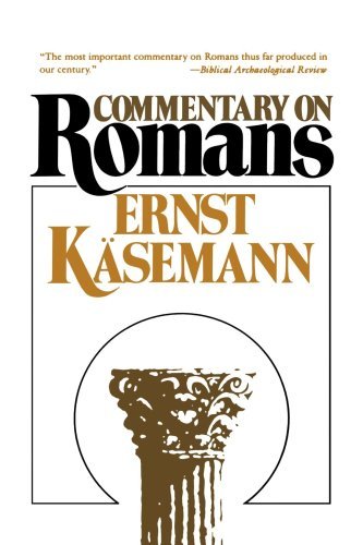 Cover for Ernst Kasemann · Commentary on Romans (Paperback Bog) [1st Paperback Edition 1994/1st Printing edition] (1994)