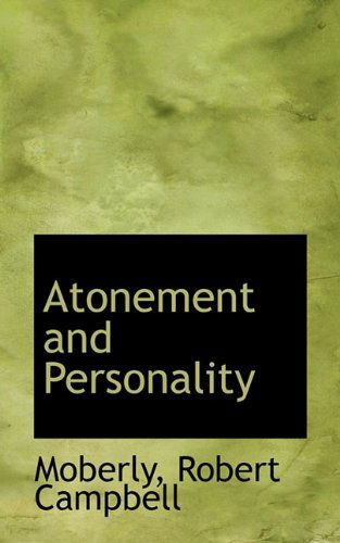 Cover for Moberly Robert Campbell · Atonement and Personality (Paperback Book) (2009)