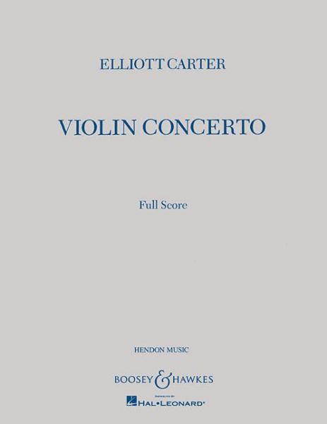 Cover for Elliott Carter · Violin Concerto (Paperback Book) (2004)