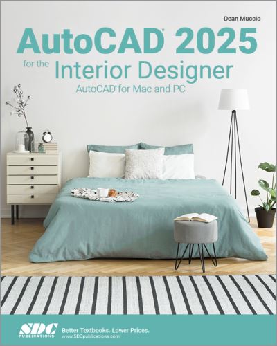 Cover for Dean Muccio · AutoCAD 2025 for the Interior Designer: AutoCAD for Mac and PC (Pocketbok) (2024)