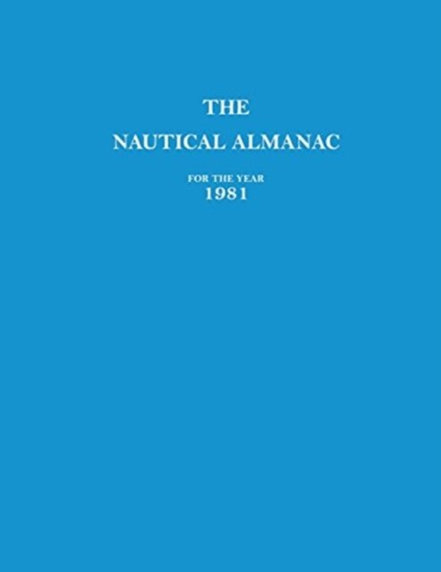 Cover for Usno Nautical Almanac Office · 1981 Nautical Almanac (Taschenbuch) (2017)