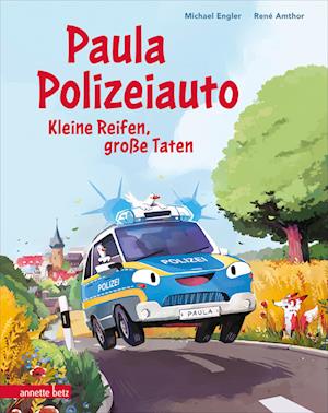 Cover for Michael Engler · Paula Polizeiauto - Kleine Reifen, große Taten: Abenteuer-Bilderbuch ab 4 Jahren mit sprechenden Autos (Book) (2025)