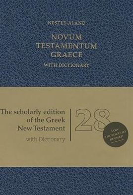Cover for German Bible Society · Bibel.Novum Test.Gr.28.,m.Wtb.gr.-engl. (Bok) [Blue] (2012)