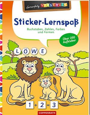 Sticker-Lernspaß (Wilde Tiere) - Charlotte Wagner - Kirjat - Coppenrath - 9783649640608 - maanantai 9. tammikuuta 2023