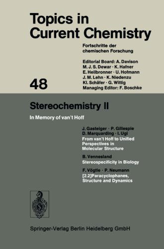 Stereochemistry II: In Memory of van't Hoff - Topics in Current Chemistry - Kendall N. Houk - Libros - Springer-Verlag Berlin and Heidelberg Gm - 9783662155608 - 3 de octubre de 2013