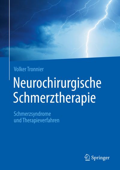Cover for Tronnier · Neurochirurgische Schmerztherapie (Book) (2018)