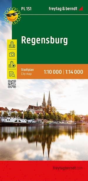 Cover for F&amp;b City Map Pl 151, Regensburg 1:10.000 / 1:14.000 (Map) (2021)