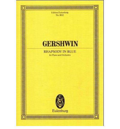 Cover for George Gershwin · Rhapsody in Blue: piano and orchestra. Study score. (Partitur) (1988)