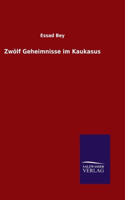 Zwoelf Geheimnisse im Kaukasus - Essad Bey - Bücher - Salzwasser-Verlag Gmbh - 9783846072608 - 6. November 2015