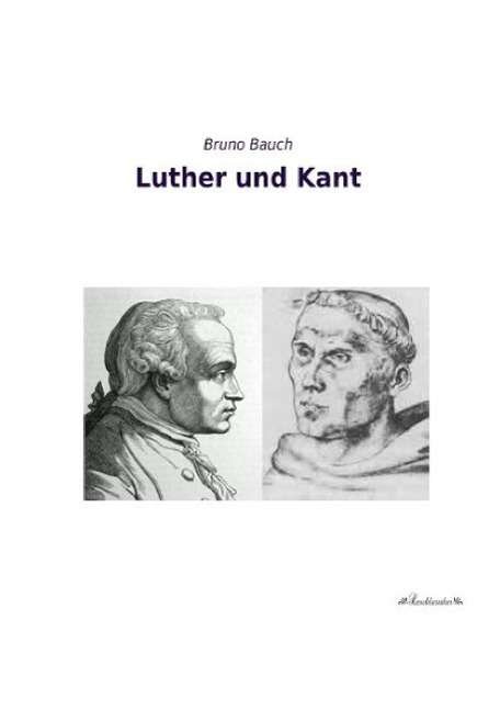 Cover for Bauch · Luther und Kant (Book)