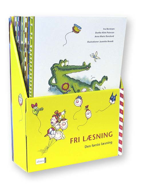 Cover for Dorthe Klint Petersen Ina Borstrøm · Den første læsning: Den første læsning 1.kl. Fri læsning, Sampak med 21 bøger (Bokset) [Materialekasse] (2005)