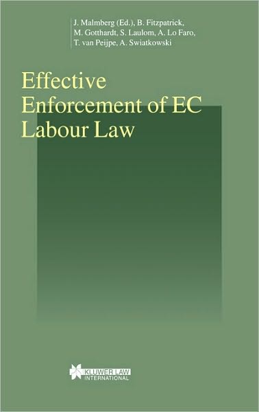 Jonas Malmberg · Effective Enforcement of EC Labour Law - Studies in Employment and Social Policy Set (Hardcover Book) (2003)