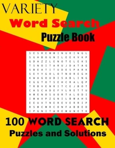 Cover for Blessed Creations Stationary · Variety Word Search Puzzle Book (Taschenbuch) (2020)