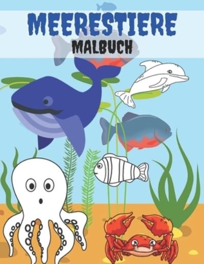 Cover for Kr Colins · Meerestiere Malbuch (Paperback Book) (2020)