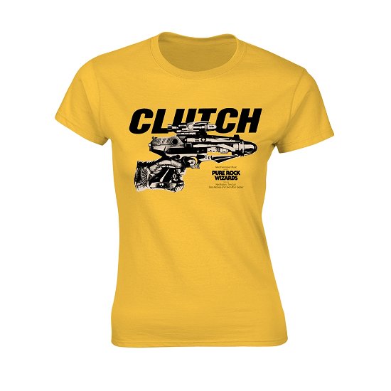 Cover for Clutch · Pure Rock Wizards (Yellow) (T-shirt) [size M] (2021)
