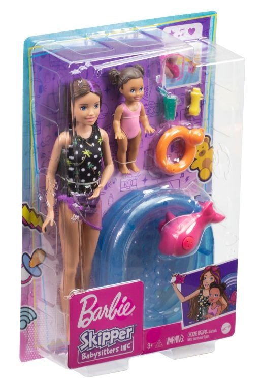 Cover for Barbie · Skipper Babysitters Doll And Playset - Pool (grp39) (Spielzeug) (2020)