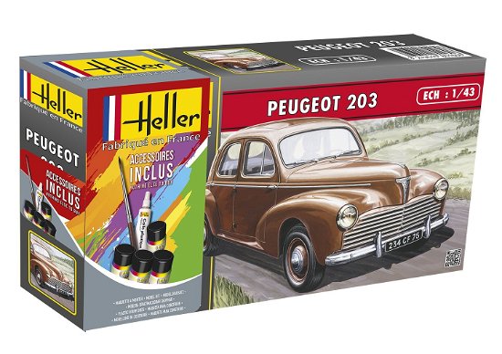 1/43 Starter Kit Peugeot 203 - Heller - Koopwaar - MAPED HELLER JOUSTRA - 3279510561609 - 