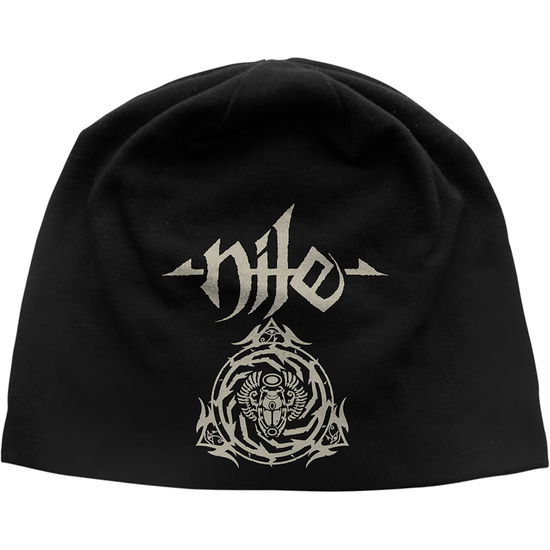 Cover for Nile · Nile Unisex Beanie Hat: Scarab Logo (Klær) [Black - Unisex edition]