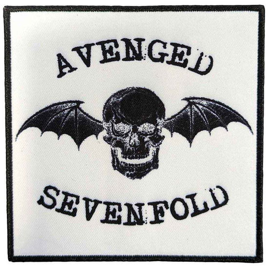 Avenged Sevenfold Standard Printed Patch: Classic Deathbat Negative - Avenged Sevenfold - Koopwaar -  - 5056561098609 - 