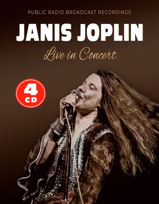 Live in Concert - Janis Joplin - Musiikki - LASER MEDIA - 6583825150609 - perjantai 28. huhtikuuta 2023