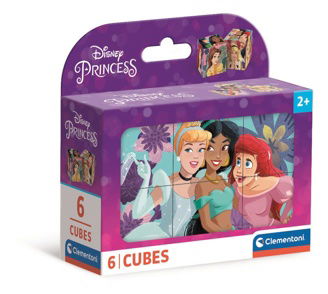 Cover for Clementoni · Puslespil Disney Princess, 6 cubes (Puslespill) (2024)