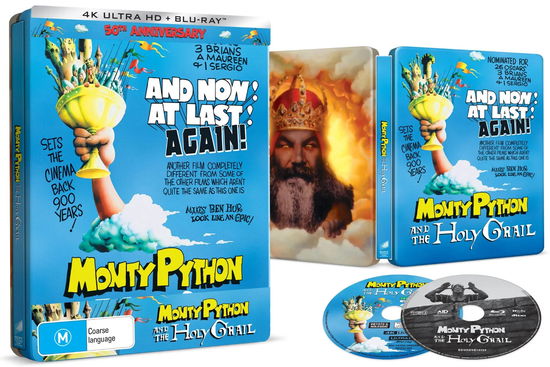Cover for Monty Python · Monty Python &amp; the Holy Grail (4K Ultra HD/BD) [Steelbook edition] (2025)