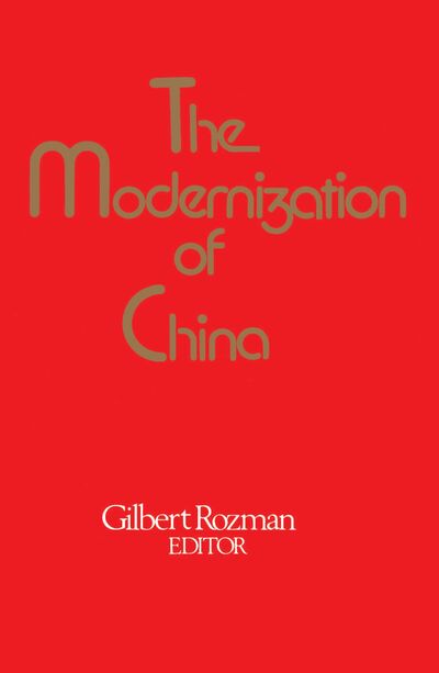 Cover for Rozman · The Modernization of China (Paperback Book) (1982)