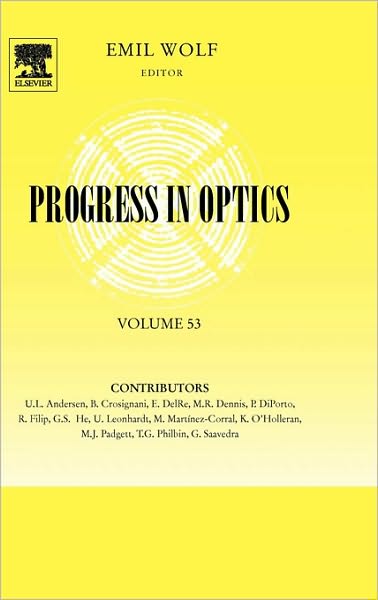 Cover for Emil Wolf · Progress in Optics - Progress in Optics (Hardcover Book) (2009)