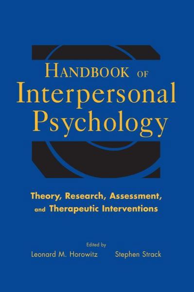 Cover for LM Horowitz · Handbook of Interpersonal Psychology: Theory, Research, Assessment, and Therapeutic Interventions (Hardcover bog) (2010)