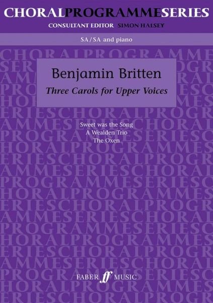 Cover for Benjamin Britten · Three Carols (Paperback Book) (2003)