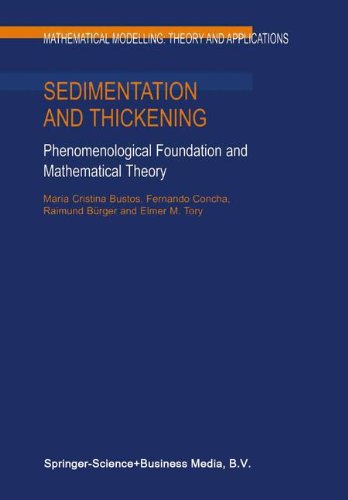 Cover for E. M. Tory · Sedimentation and Thickening: Phenomenological Foundation and Mathematical Theory - Mathematical Modelling: Theory and Applications (Hardcover Book) (1999)