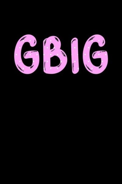 Cover for Greek and Sorority Notebooks · GBig (Pocketbok) (2019)
