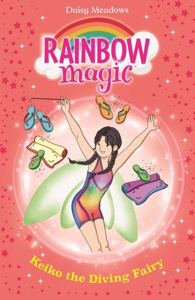Cover for Daisy Meadows · Rainbow Magic: Keiko the Diving Fairy: The Water Sports Fairies Book 4 - Rainbow Magic (Paperback Bog) (2024)
