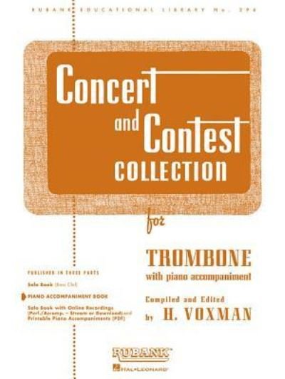 Cover for H Voxman · Concert &amp; Contest Collection Trombone Pa (Paperback Book) (2017)