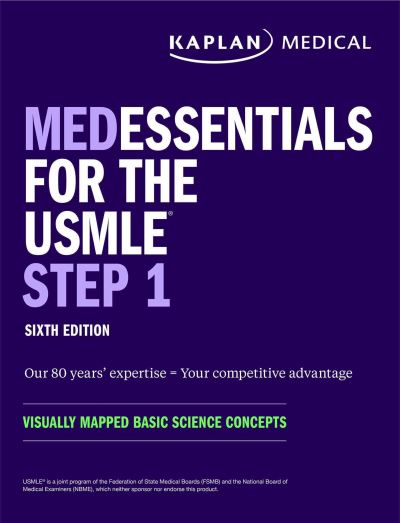 Cover for Kaplan Medical · Medessentials for the Usmle Step 1: Visually Mapped Basic Science Concepts - Usmle Prep (Paperback Book) [Sixth edition] (2022)