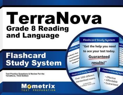 Cover for TerraNova Exam Secrets Test Prep Team · TerraNova Grade 8 Reading and Language Flashcard Study System (Paperback Book) (2016)