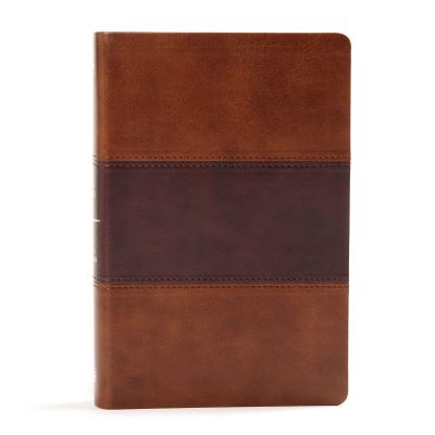 Cover for Holman Bible Staff Holman Bible Staff · KJV Large Print Personal Size Reference Bible, Saddle Brown Leathertouch Indexed (Leather Book) (2019)