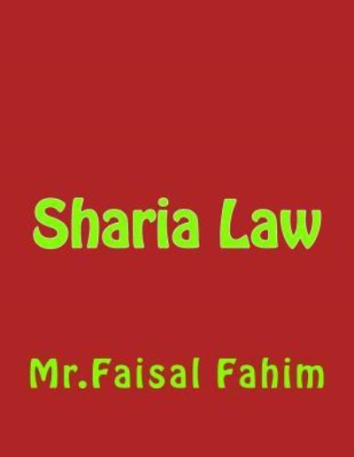 Cover for MR Faisal Fahim · Sharia Law (Paperback Book) (2017)