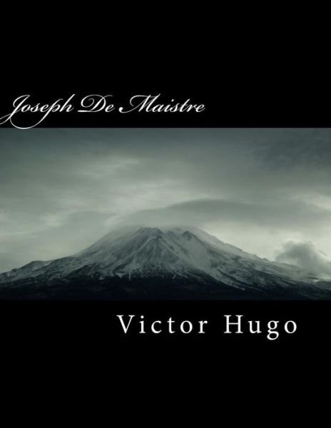 Cover for Victor Hugo · Joseph de Maistre (Paperback Book) (2018)