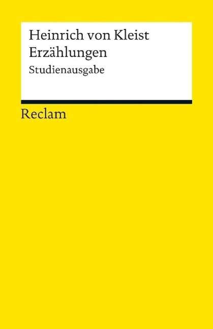 Cover for Heinrich Von Kleist · Reclam UB 19060 Kleist.Erzählungen (Bog)