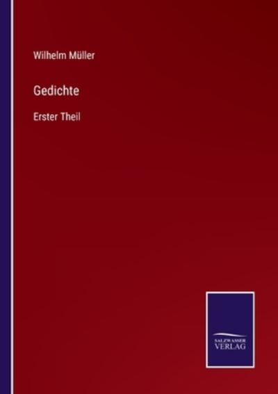 Cover for Wilhelm Muller · Gedichte (Paperback Book) (2022)