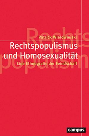 Cover for Patrick Wielowiejski · Rechtspopulismus und Homosexualität: Eine Ethnografie der Feindschaft (Politik der Geschlechterverhältnisse, 65) (Book) (2024)