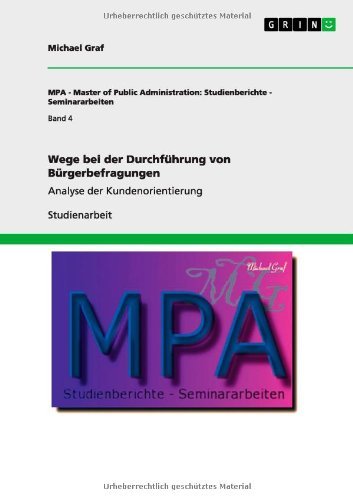 Cover for Graf · Wege bei der Durchführung von Bürg (Paperback Book) [German edition] (2011)