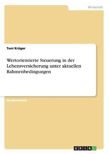 Cover for Krüger · Wertorientierte Steuerung in der (Buch) [German edition] (2013)